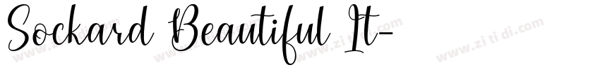 Sockard Beautiful It字体转换